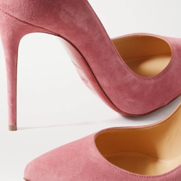 Host Pick! π₯³ Christian Louboutin pink suede pigalle follies 100 - Picture 4 of 8